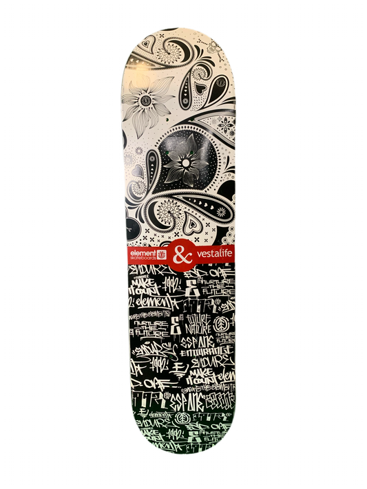 Element x Vestalife Paisley 2008 7.75" Classic Skateboard Deck