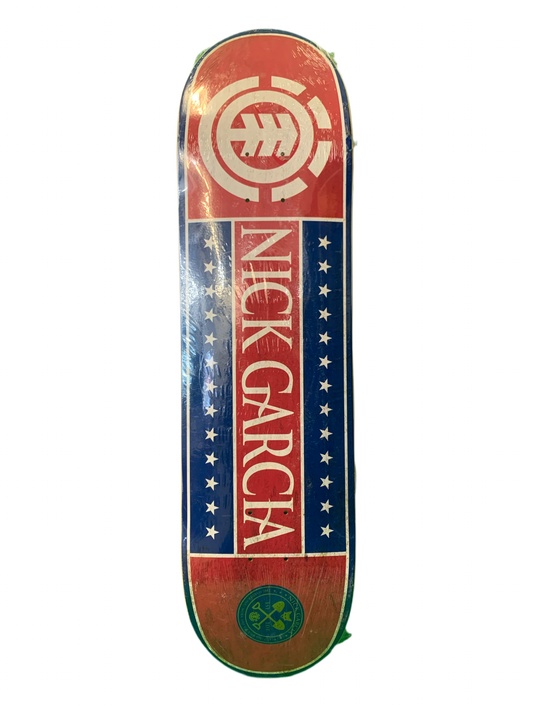 Element Nick Garcia Name Red/White/Blue 8.25" Classic Skateboard Deck