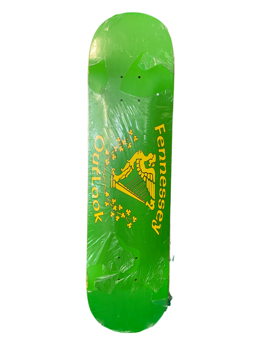 OutLook Ray Fennessey Harp Green/Yellow 8.25" Classic Skateboard Deck