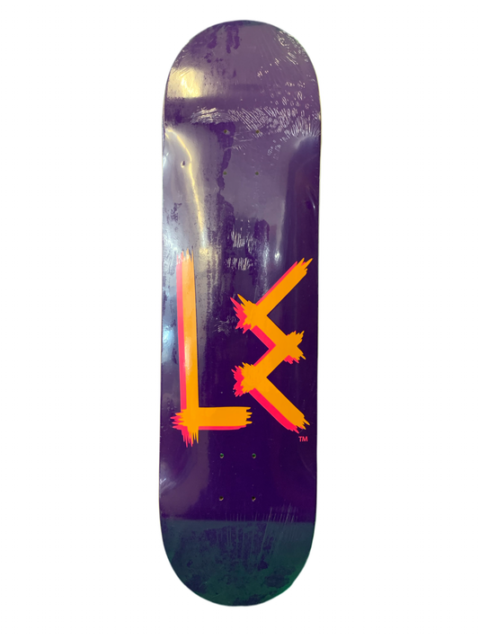 Life Extension Logo Purple/Yellow 8.25" Classic Skateboard Deck