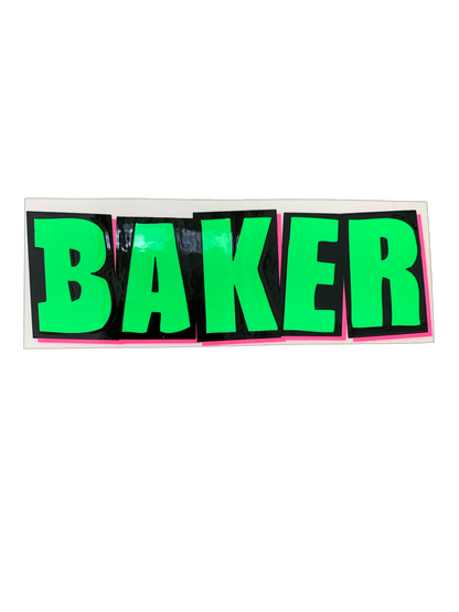 Baker Brand Logo Assorted Sticker 5.5" x 2"