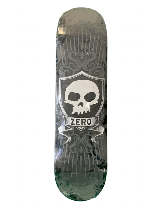 Zero Skull Shield 8.1" Black Classic Skateboard Deck