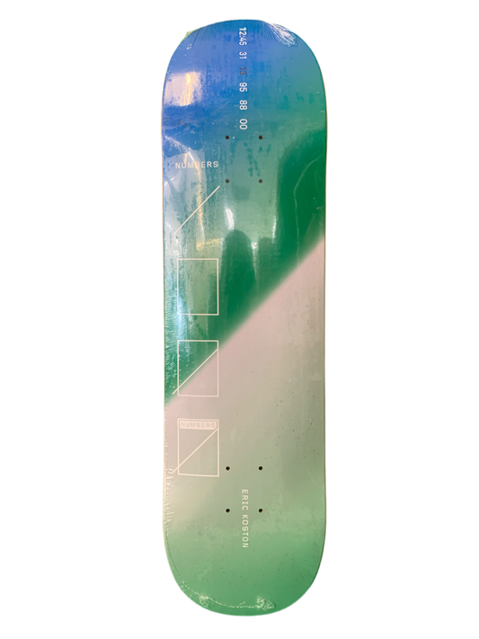 Numbers Erik Koston Wallpaper 8.25" Classic Skateboard Deck