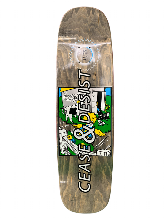 Cease & Desist Mike Vallely Barnyard Limited 11/75 Reissue Classic Skateboard Deck