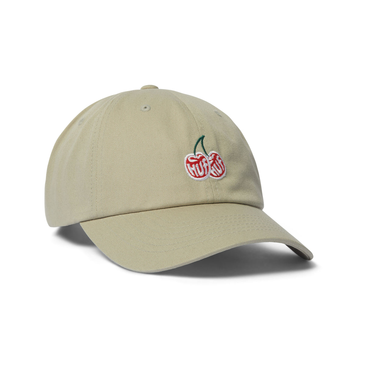 HUF Cherries Khaki 6 Panel Hat