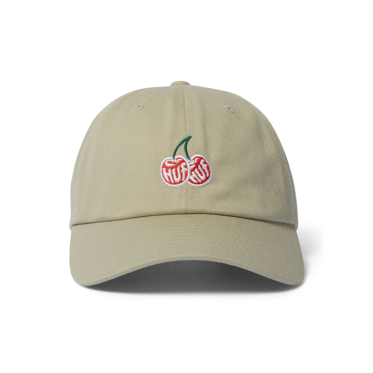 HUF Cherries Khaki 6 Panel Hat