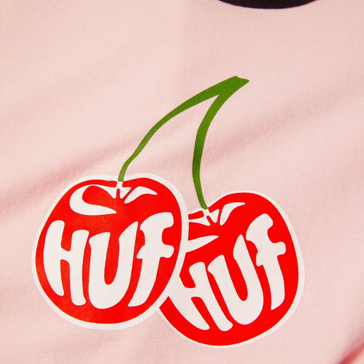 HUF Cherries Dusty Pink Ringer S/s Shirt