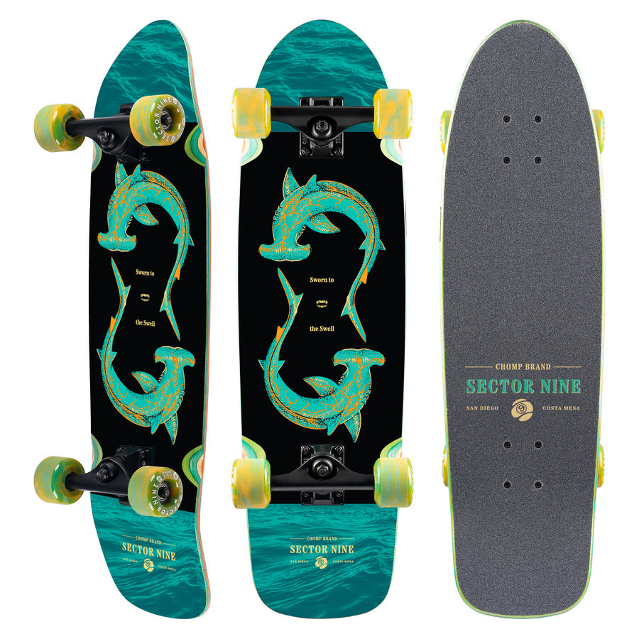 Sector Nine Chop Hop Hammer Cruiser 30.5" x 8.625" Complete Skateboard