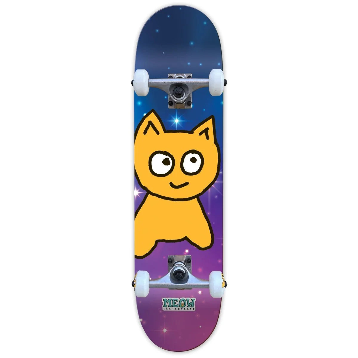 Meow Big Cat Galaxy 7.5" Skateboard Complete