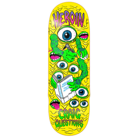 Heroin CQ Craig Scott Mutate or Die 10" Skateboard Deck