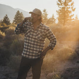 Seager Calico Cream Plaid Flannel L/s Shirt