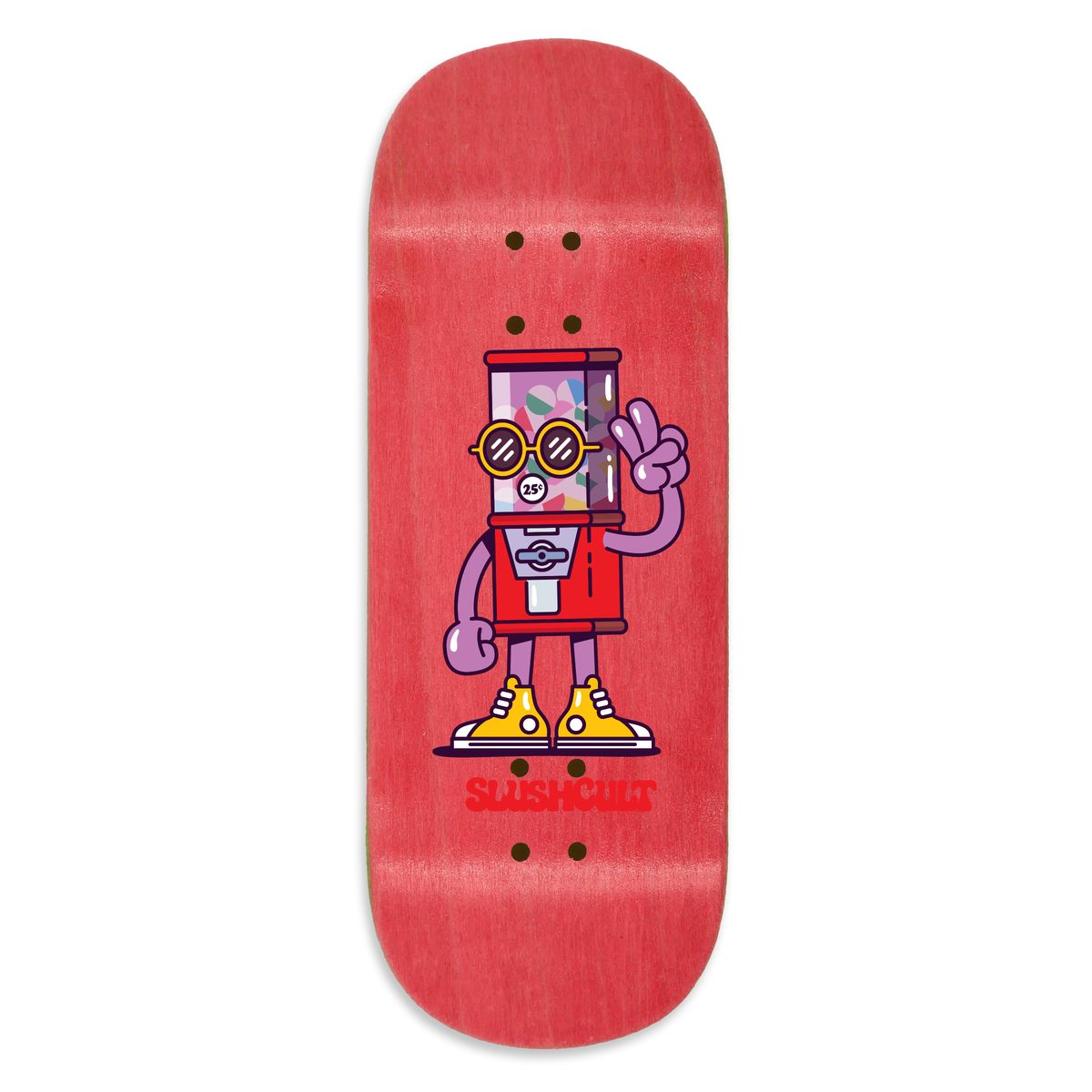 Slushcult X DK Coins Pro Deck Random Colored Fingerboard Skateboard