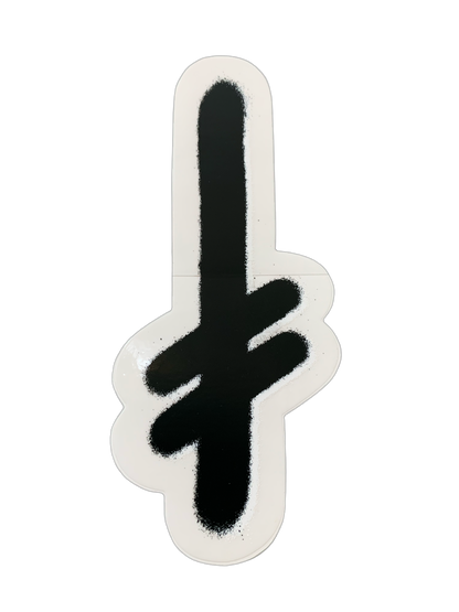 Deathwish Gang Logo Clear Assorted Sticker 5.5" x 2"