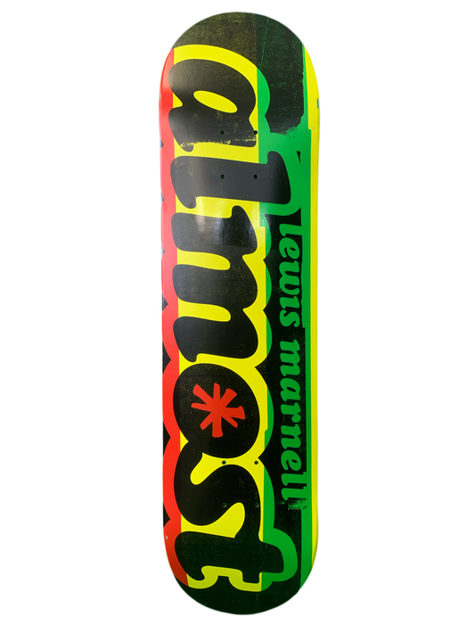 Almost Lewis Marnell Rasta Logo 8" Classic Skateboard Deck