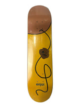 Enjoi Team OP Hair Brown Yellow Black Size 7.6" Vintage NOS Deck 2001