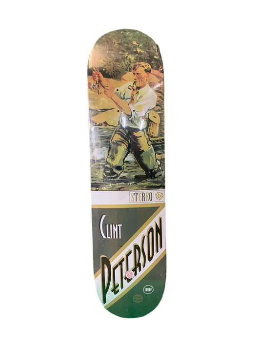 Stereo Clint Peterson River Fishing 8" Classic Skateboard Deck