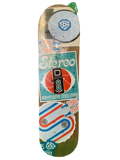 Stereo Raymond Molinar Stickers 8.1" Classic Skateboard Deck