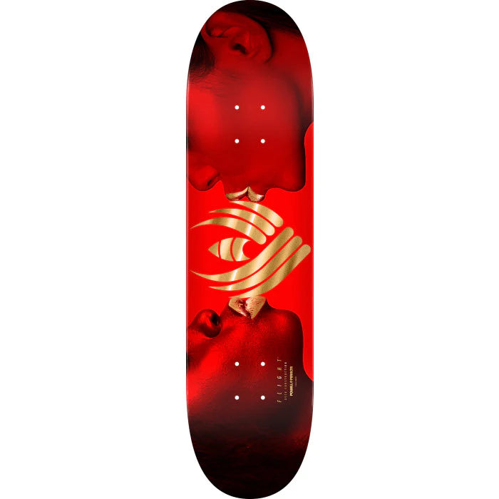 Powell Peralta Flight Kiss Red/Gold Foil 242 8" Skateboard Deck