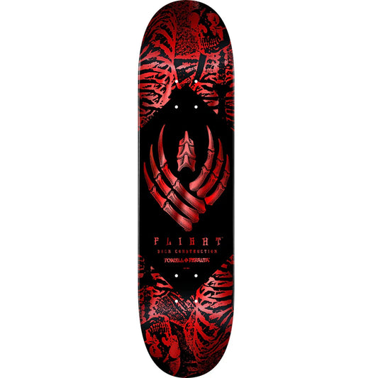 Powell Peralta Skeleton Red Foil Flight 8.38" Skateboard Deck