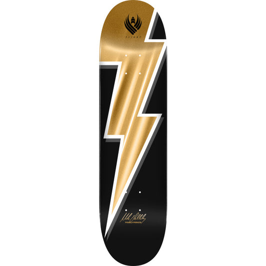 Powell Peralta Pro Mike Vallely Lightning Bolt Flight Gold Foil 8.75" x 32.08" K26 Skateboard Deck