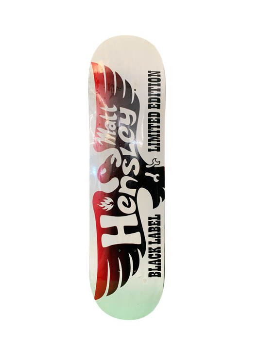 Black Label Matt Hensley Legends OG Wings 2007 White 8.1" Classic Skateboard Deck