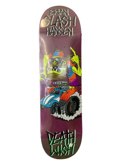 Deathwish Brian Slash Hansen Creeps Purple 8.5" Classic Skateboard Deck