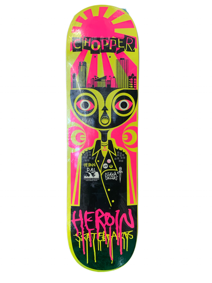 Heroin Chopper Scatterbrains 8.25" Classic Skateboard Deck