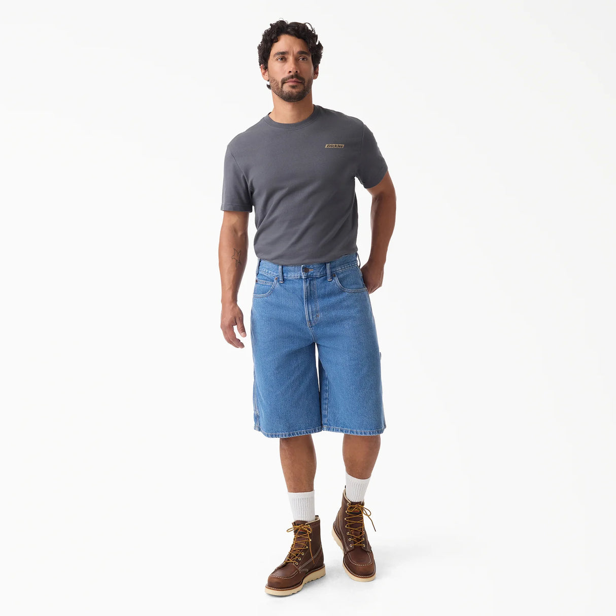 Dickies Denim Utility 13" Mid Wash Shorts