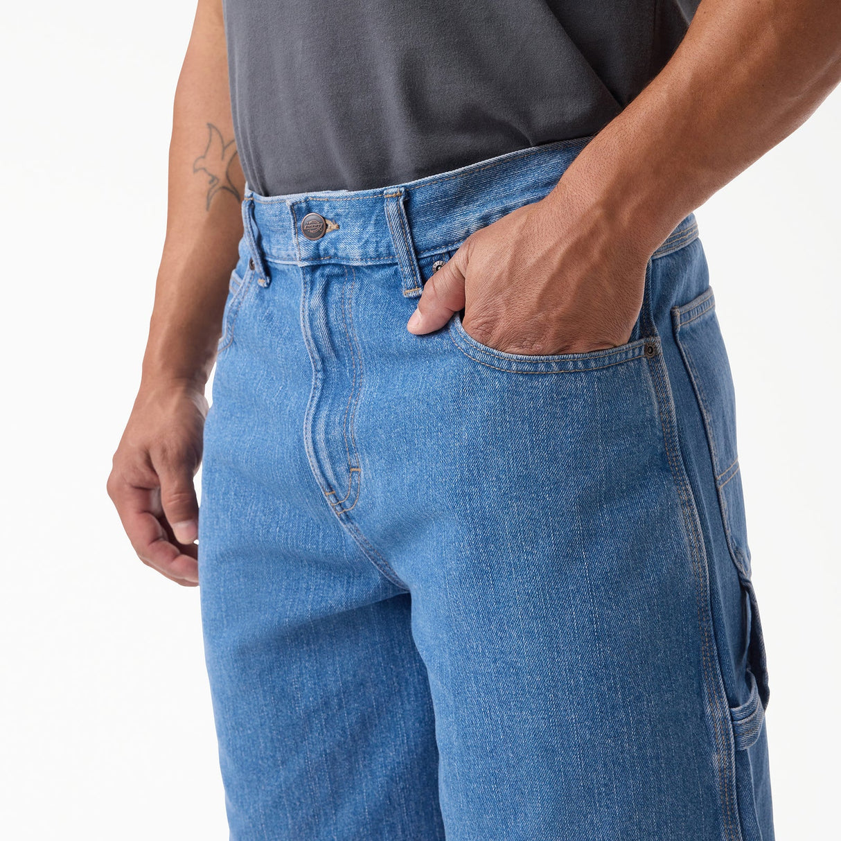Dickies Denim Utility 13" Mid Wash Shorts