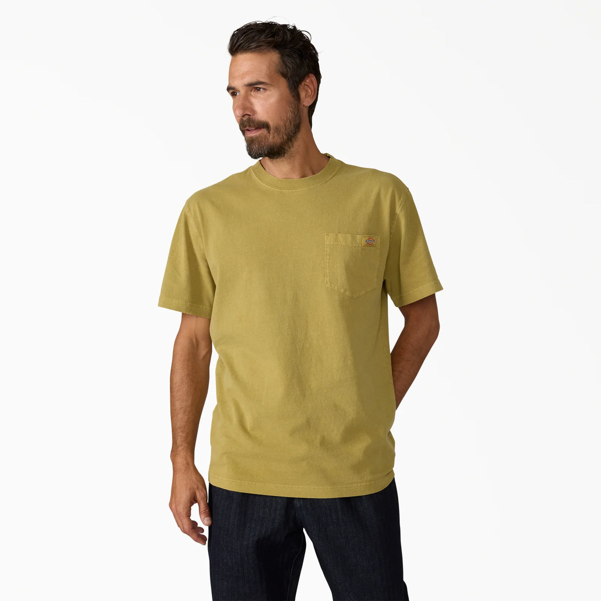 Dickies Worn In Fennel Seed Heavyweight Pocket T-Shirt