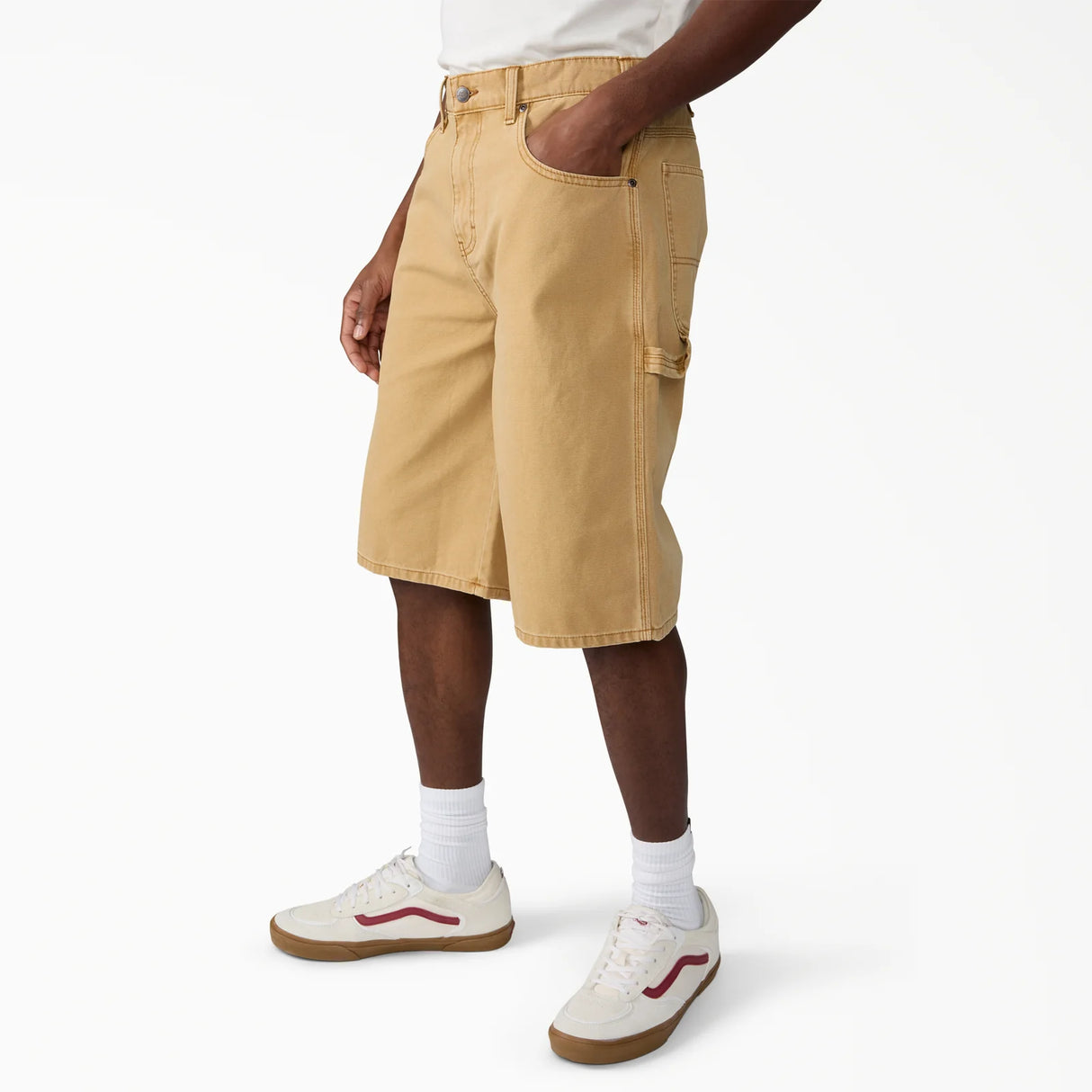 Dickies Worn In Relaxed 13" Brown Duck Shorts
