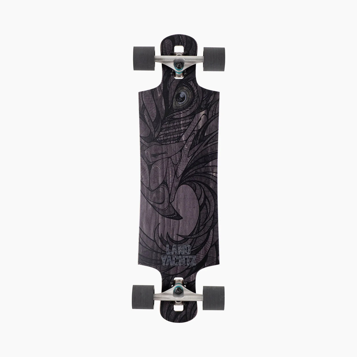 Landyachtz Drop Hammer Black Eagle Longboard Complete Skateboard