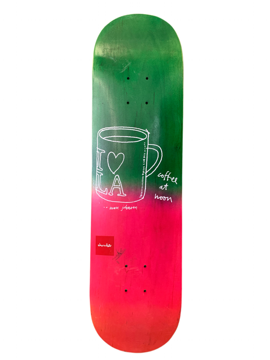 Chocolate Marc Johnson Coffee At Noon Green/Pink 8.125'' Classic Skateboard Deck