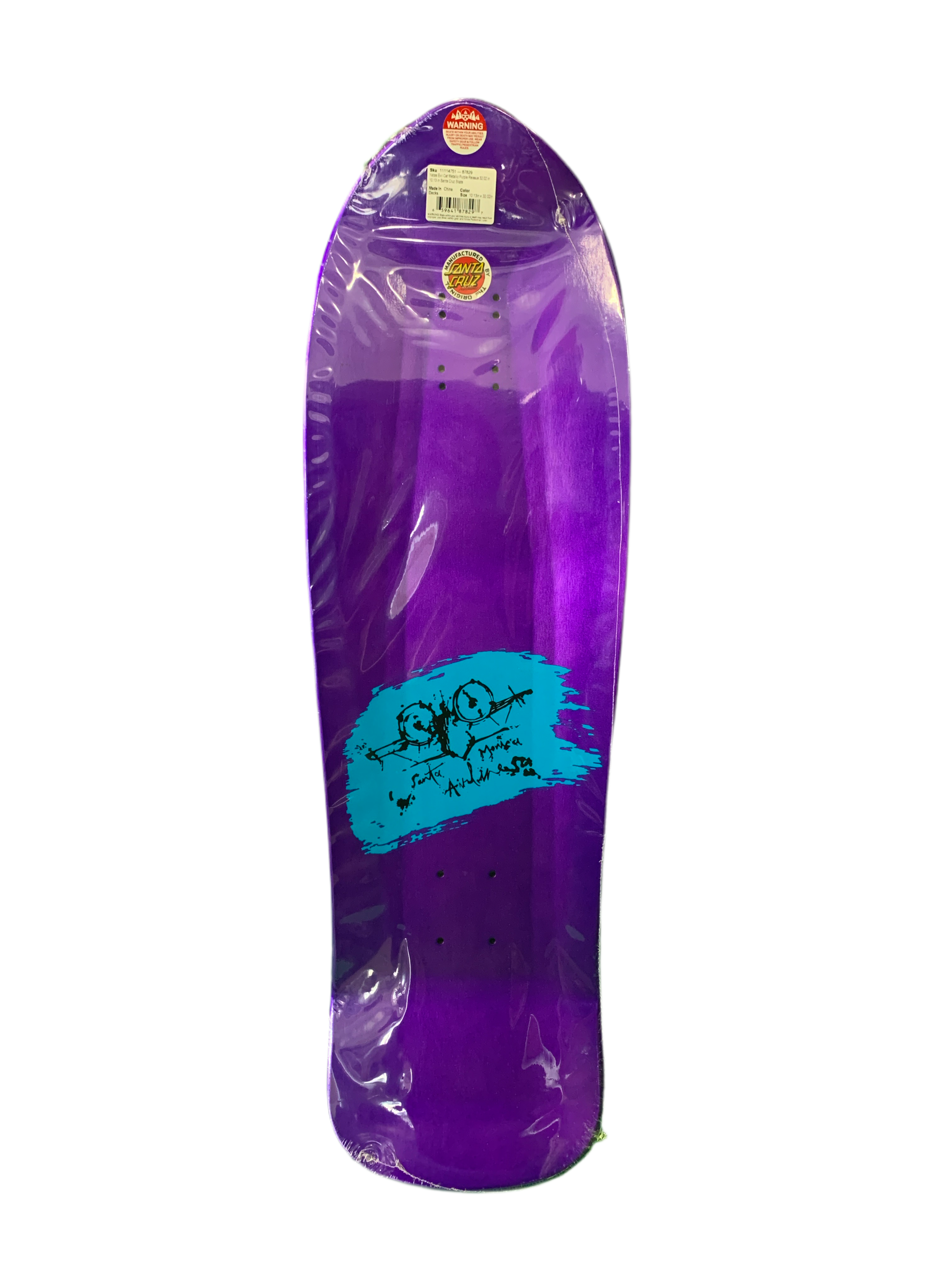 Santa Cruz SMA Natas Evil Cat Metallic Purple 10 Santa Cruz SMA Natas Evil Cat Metallic Purple 10