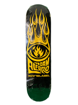 Black Label Adam Alfaro Burning Eye Yellow 7.75” Classic Skateboard Deck