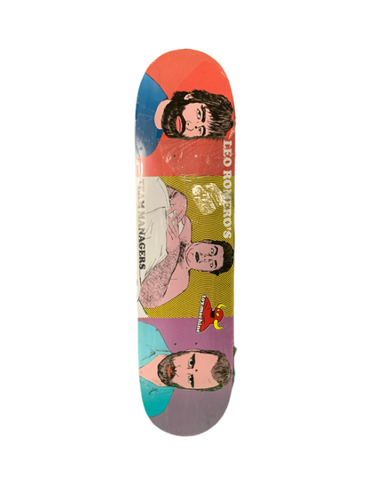 Toy Machine Leo Romero Team Managers 7.75" Classic Skateboard Deck
