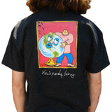 Long Beach Skate Co Postcard From Kevin "Spanky" Long Heather Graphite Black S/s Shirt