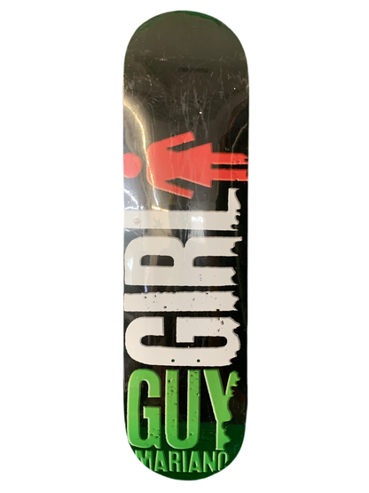 Girl Guy Mariano Pro Red/White/Green 8.125" Classic Skateboard Deck