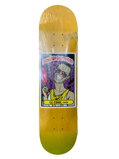 DGK Fucked Up Ghetto Kids Series LL Cool Jack 7.75" Classic Skateboard Deck