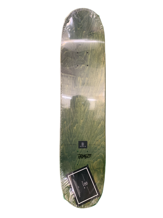Plan B 2008 PJ Ladd Safari Green/White/Black 7.75" Classic Skateboard Deck