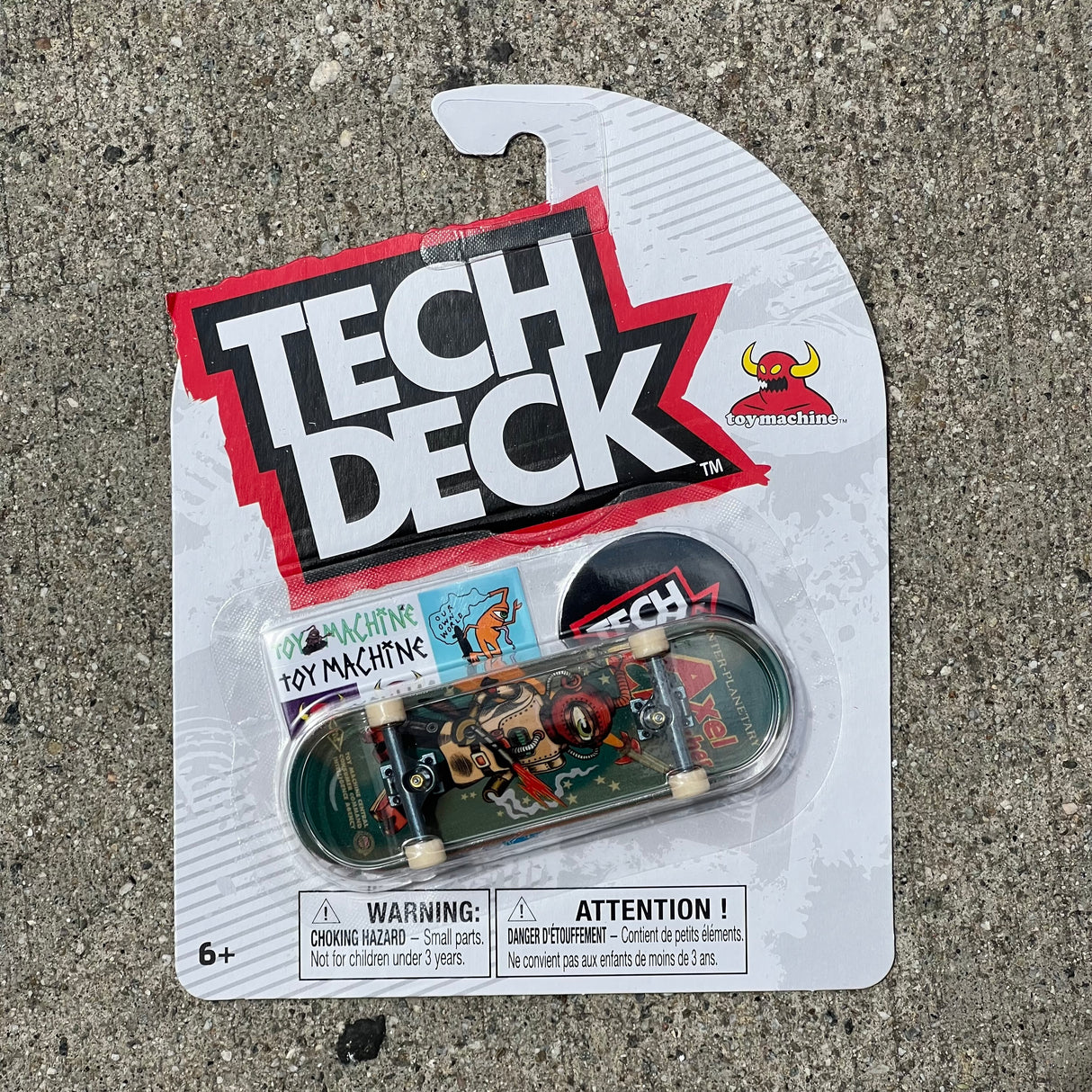 Tech Deck Toy Machine Axel Crusher Fingerboard Complete