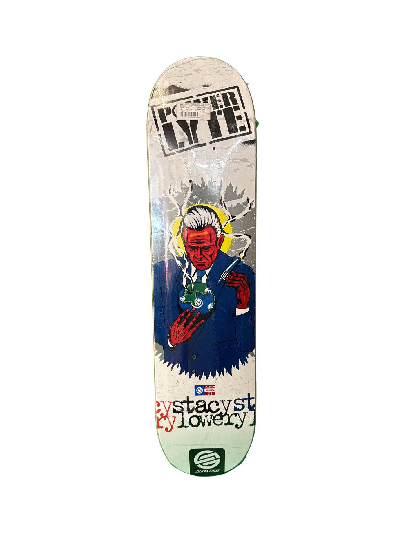 Santa Cruz Stacey Lowery World Power 7.5" Classic Skateboard Deck