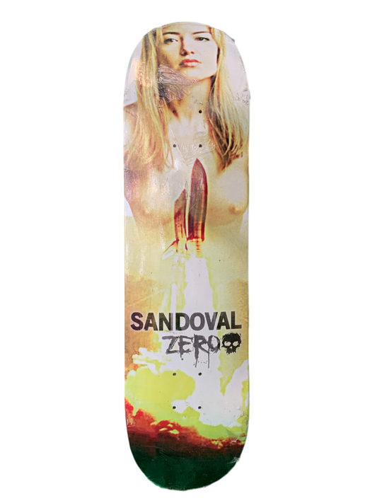 Zero 2008 Tommy Sandoval Rocket Girl 8.125" Classic Skateboard Deck