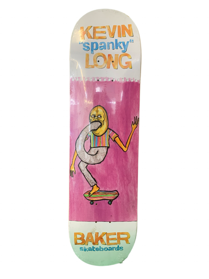 Baker Kevin Spanky Long Skater Art Pink 8.25" Classic Skateboard Deck