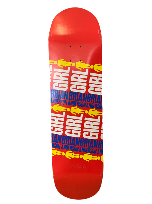 Girl Brian Anderson Pop Secret Multi 8.5" Classic Skateboard Deck