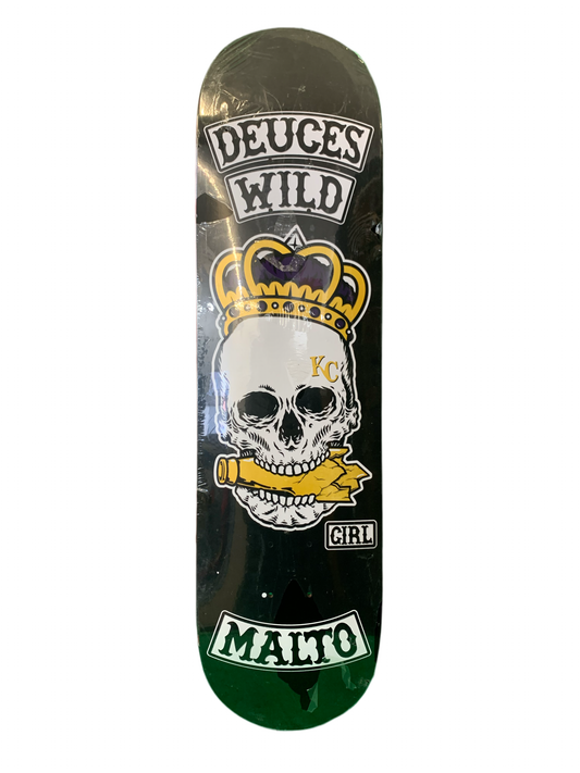 Girl Sean Malto Deuces Wild 8" Classic Skateboard Deck