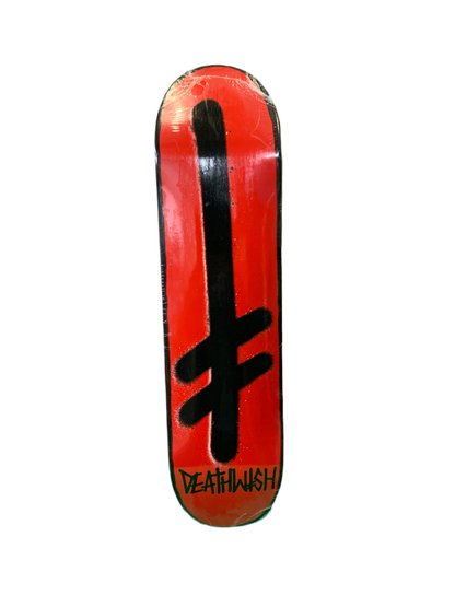 Deathwish Team Gang Logo Red 2008 7.8" Classic Skateboard Deck