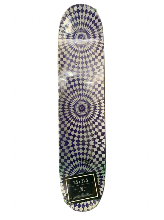 Plan B Pat Duffy Acid Trip Green/Blue 7.5" Classic Skateboard Deck