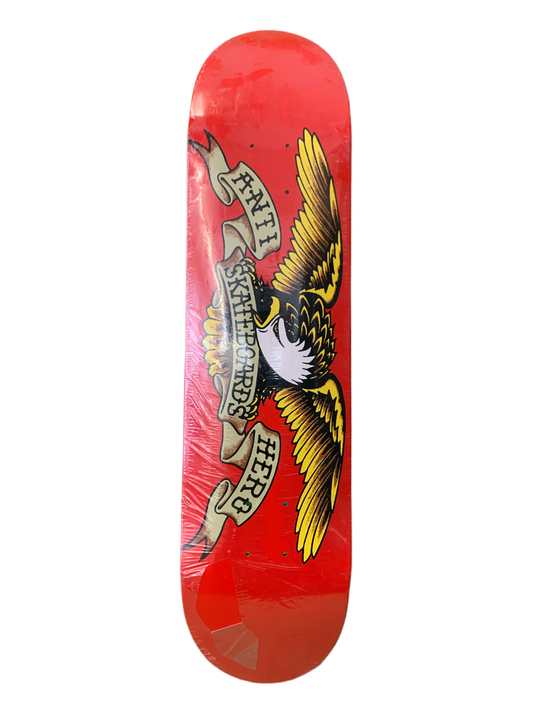 Anti Hero Classic Eagle Logo Red 7.5" Classic Skateboard Deck