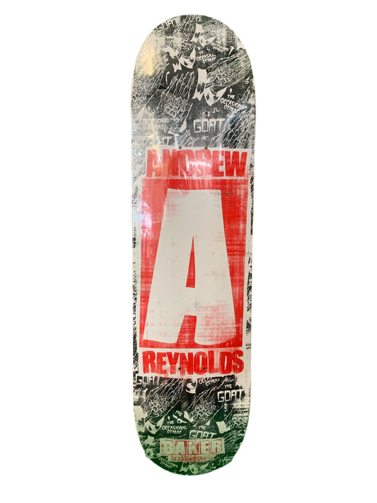 Baker Andrew Reynolds A Neckface Art8" Classic Skateboard Deck